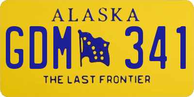 AK license plate GDM341