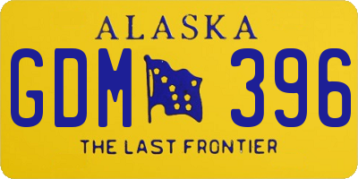 AK license plate GDM396