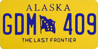 AK license plate GDM409