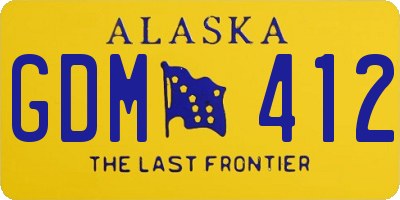 AK license plate GDM412