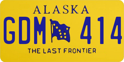 AK license plate GDM414