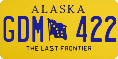 AK license plate GDM422