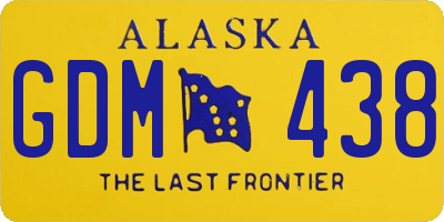 AK license plate GDM438