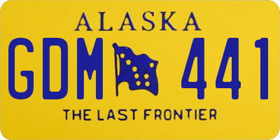 AK license plate GDM441
