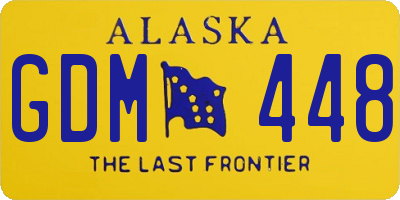 AK license plate GDM448