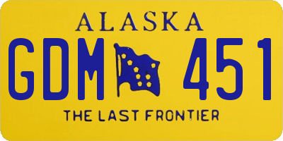 AK license plate GDM451