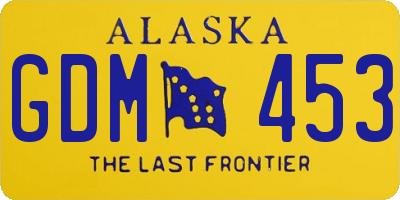 AK license plate GDM453