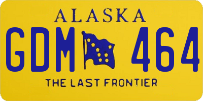 AK license plate GDM464