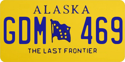 AK license plate GDM469
