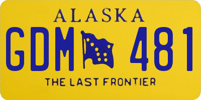 AK license plate GDM481