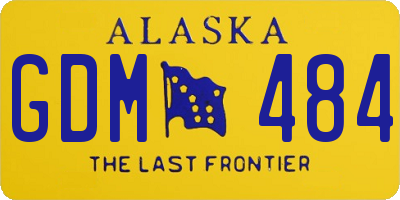 AK license plate GDM484