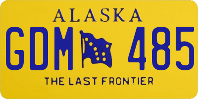 AK license plate GDM485