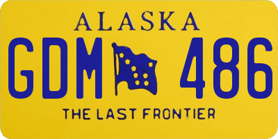 AK license plate GDM486