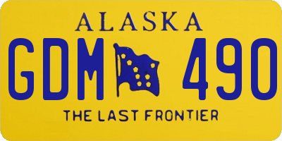 AK license plate GDM490