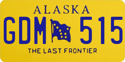 AK license plate GDM515