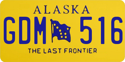 AK license plate GDM516