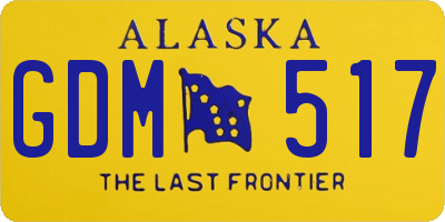 AK license plate GDM517