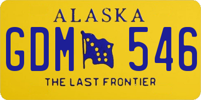 AK license plate GDM546