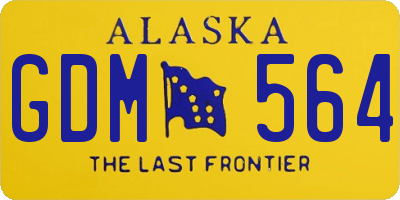 AK license plate GDM564