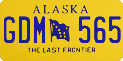AK license plate GDM565