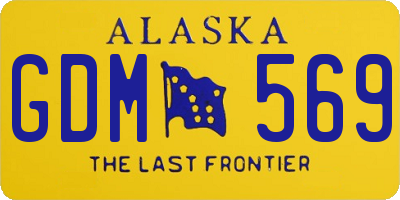 AK license plate GDM569