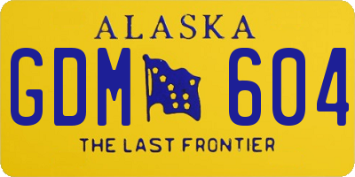 AK license plate GDM604