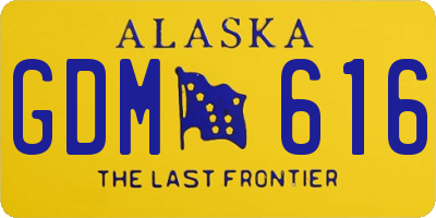 AK license plate GDM616