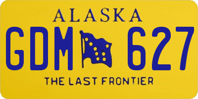 AK license plate GDM627