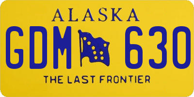 AK license plate GDM630