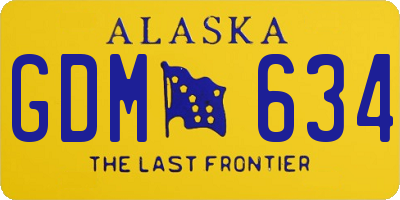 AK license plate GDM634