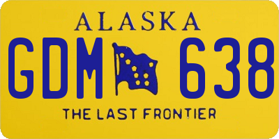 AK license plate GDM638