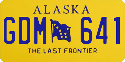 AK license plate GDM641