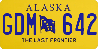 AK license plate GDM642