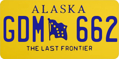 AK license plate GDM662