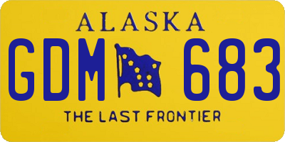 AK license plate GDM683