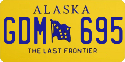 AK license plate GDM695