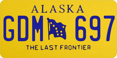 AK license plate GDM697