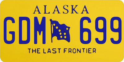 AK license plate GDM699