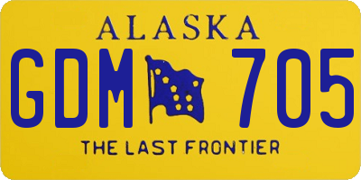 AK license plate GDM705
