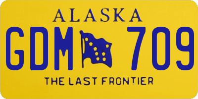 AK license plate GDM709
