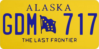 AK license plate GDM717