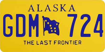 AK license plate GDM724