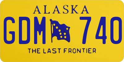 AK license plate GDM740