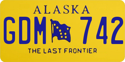 AK license plate GDM742