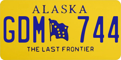 AK license plate GDM744