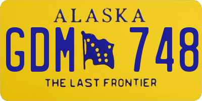 AK license plate GDM748