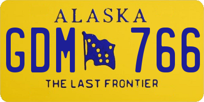 AK license plate GDM766