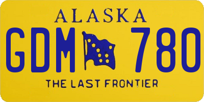 AK license plate GDM780