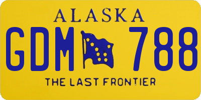 AK license plate GDM788