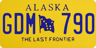AK license plate GDM790